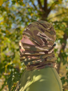 Військова шапка під шолом на флісі 260г/м Мультикам Розмір 55-57 - зображення 3