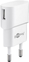 Зарядний пристрій для телефона Goobay USB 1 A White (4040849449482) - зображення 1