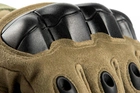 Перчатки тактические полнопалые демисезонные для ВСУ армейские сенсорные c защитой на костяшках XL/10 Хаки - изображение 3