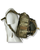 Рюкзак тактический штурмовой с клапаном для шлема Warrior Spirit Пиксель - изображение 2