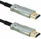 Kabel Qoltec HDMI - HDMI v.2.0 A 10 m czarno srebrny (5901878504735) - obraz 1