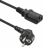 Kabel Qoltec zasilający IEC-C13 - Schuko 1.5 m czarny (5901878503684) - obraz 1