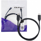 Kabel Qoltec USB Type-C - USB Type-C 2.0 1.4 m czarny (5901878523439) - obraz 1