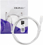 Kabel Qoltec USB Type-C - USB Type-C 2.0 1.4 m biały (5901878523446) - obraz 1