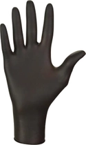 Однорaзові нітрилові рукавички Mercator Medical Nitrylex PF BLACK XS чорні 100 шт (50 пар) К104505XS - зображення 2
