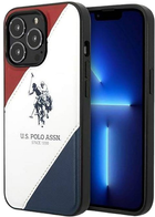Панель U.S. Polo Assn Tricolor Embossed для Apple iPhone 14 Pro Max White (3666339073213) - зображення 1