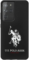 Etui U.S. Polo Assn Tricolor Embossed do Samsung Galaxy S21 Ultra Black (3700740497197) - obraz 1