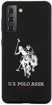 Etui U.S. Polo Assn Silicone Logo do Samsung Galaxy S21 Plus Black (3700740497180) - obraz 1