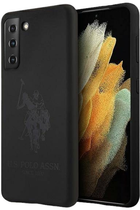 Etui U.S. Polo Assn Silicone On Tone do Samsung Galaxy S21 Black (3700740497111) - obraz 1
