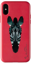 Etui Wilma Savanna Zebra do Apple iPhone X/Xs Red (7340098772490) - obraz 1