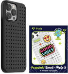 Etui Pinit Dynamic + Emoji Pin Wzór 3 do Apple iPhone 14 Pro Black (5905359817291) - obraz 1