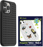 Etui Pinit Dynamic + Tattoo Pin Wzór 2 do Apple iPhone 14 Pro Max Black (5905359817543) - obraz 1