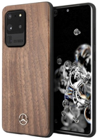 Etui Mercedes Wood Line Walnut do Samsung Galaxy S20 Ultra Brown (3700740473641) - obraz 1