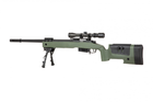 Снайперська гвинтівка Specna Arms SA-S03 Core with Scope and Bipod Olive Drab - зображення 9