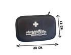 Портативная компактная мини-аптечка. Черная 20х12 см. HMD 77-7528368 - изображение 3