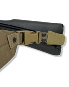 Ремень оружейный трехточечный с широким рюкзаком и усиленными карабинами Ragnarok Койот - изображение 3