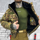 Чоловіча куртка "Logos-tac" з хутром шиншили / Вологозахищений верхній одяг rip-stop мультикам розмір L - зображення 5