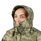 Мужской зимний костюм NordStorm / Ветрозащитная куртка + брюки "Cyclone" пиксель размер M 48 - изображение 4