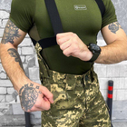 Чоловічі зимові брюки ripstop із утеплювачем синтепон 100 / Штани "logos tactical" з підтяжками піксель розмір S - зображення 5