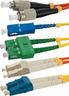 Patchcord światłowodowy Qoltec LC/UPC - FC/UPC Singlemode 9/125 G652D Duplex 2 m Żółty (5901878540528) - obraz 3