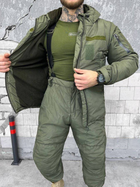 Тактичний зимовий теплий військовий комплект Dirty ( Куртка + Штани ), Камуфляж: Олива, Розмір: XL - зображення 4