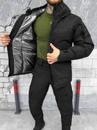 Тактический зимний теплый военный комплект PHR/11 ( Куртка + Штаны ), Камуфляж: Черный, Размер: M - изображение 5