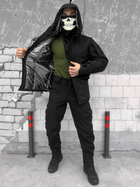 Тактичний зимовий теплий військовий комплект PHR/11 ( Куртка + Штани ), Камуфляж: Чорний, Розмір: XXL - зображення 4
