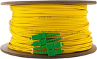 Patchcord światłowodowy Qoltec SC/APC - SC/APC Singlemode 9/125 G652D Duplex 180 m Żółty (5901878540931) - obraz 3