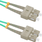 Patchcord światłowodowy Qoltec SC/UPC - SC/UPC Multimode 50/125 OM4 Duplex 1 m Niebieski (5901878543536) - obraz 1