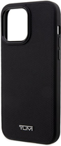 Etui TUMI Leather Balistic Pattern MagSafe do Apple iPhone 14 Plus Black (3666339075002) - obraz 1