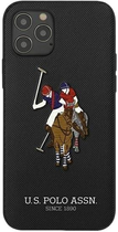 Etui z klapką U.S. Polo Assn Embroidery Collection book do Apple iPhone 12/12 Pro Black (3700740492284) - obraz 3