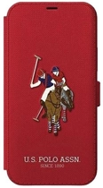 Etui z klapką U.S. Polo Assn Embroidery Collection book do Apple iPhone 12 Pro Max Red (3700740492383) - obraz 2