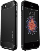 Etui Spigen Rugged Armor do Apple iPhone 5/5S Black (8809466643460) - obraz 2