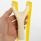 Классическая рогатка на завязках | ABS пластик Слоновая кость v2 (№224) - изображение 3