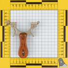 Компактная тактическая рогатка для охоты | Цельная основа, Накладки из красного дерева (№156) - изображение 10
