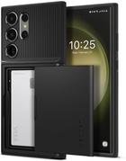 Etui Spigen Slim Armor CS do Samsung Galaxy S23 Ultra Black (8809896740357) - obraz 1