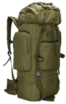 Великий тактичний, армійський рюкзак із дощовиком 65L Combat хакі (235996) - зображення 1