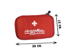 Портативная компактная мини-аптечка. Красная 20х12 см.AMZ 77-7528369 - изображение 4