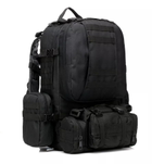Рюкзак тактический с подсумками Eagle B08 55 литр Black (8142) - изображение 4