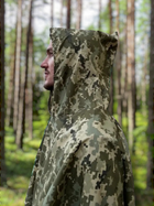 Дождевик (пончо) плащ-палатка (тент) военный тактический с чехлом Delta Plus пиксель - изображение 4