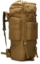 Большой тактический, армейский рюкзак с дождевиком 65L Combat койот Sava Family - изображение 5
