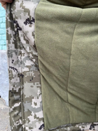 Зимняя военная форма пиксельный Мужской Костюм военный тактический утепленный SoftShell пиксель на флисе 44-46(XS-S) (238853) - изображение 4