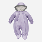 Суцільний комбінезон дитячий зимовий для новонароджених Pinokio Winter Warm Overall 62 см Фіолетовий (5901033309120) - зображення 1