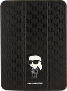 Чохол-книжка Karl Lagerfeld Saffiano Monogram Ikonik Folio Magnet Allover KLFC11SAKHPKK для Apple iPad 10.9" Black (3666339119140) - зображення 1