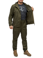 Костюм чоловічий зимовий теплий універсальний куртка штани з водовідштовхувального матеріалу для відпочинку і туризму олива з ергономічним капюшоном Brash - зображення 3