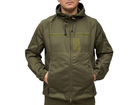 Костюм чоловічий зимовий теплий універсальний куртка штани з водовідштовхувального матеріалу для відпочинку і туризму олива з ергономічним капюшоном Brash - зображення 4