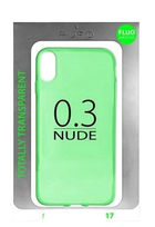 Etui Puro Nude 0.3 do Apple iPhone X Green (8033830193972) - obraz 1