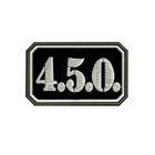 Шеврон на липучці (велкро) 4.5.0. 8х5 см Чорний 5077 - изображение 1