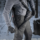 Штани тактичні зимові утеплені з підтяжками M-Tac Arctic Black Розмір XS - зображення 7