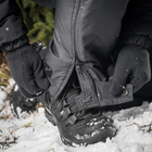 Штани тактичні зимові утеплені з підтяжками M-Tac Arctic Black Розмір M - зображення 6